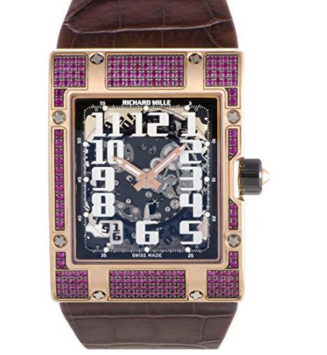 Replica Richard Mille RM 016 Rose Gold gem-set Watch